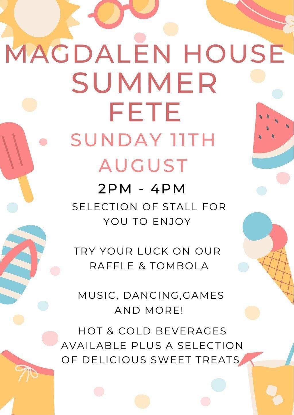 Magdalen House summer fete